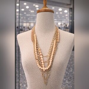 Multi layered bib necklace